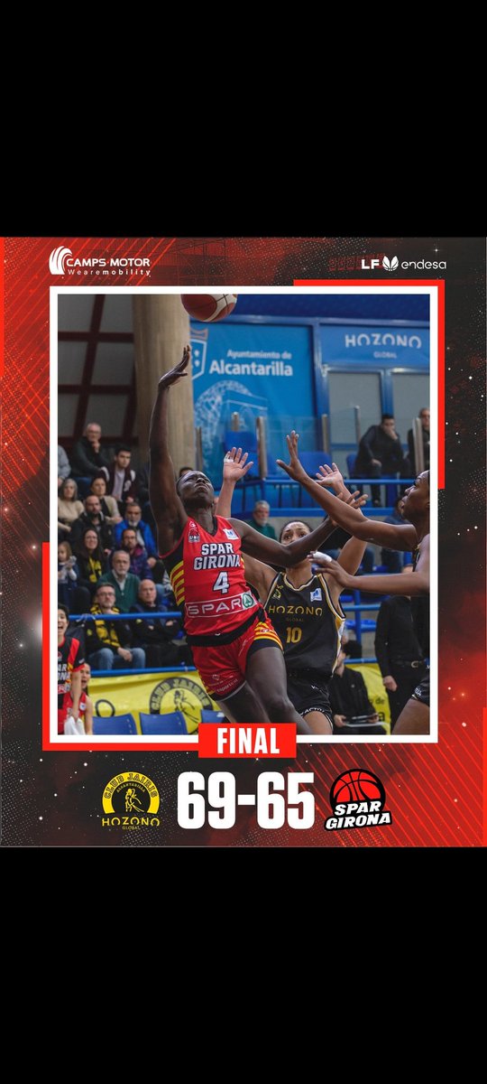 L'Uni Girona no aconsegueix la victòria davant el Hozono Global Jairis, que s'imposa per 69-65.