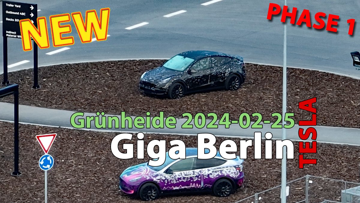 😎👉Tesla Giga Berlin Update #194 - PHASE 1 🚨 NEW drone video online! 2024-02-25 youtube.com/watch?v=hDj_5h… @elonmusk #tesla #GigaBerlin #gigafactory #gf4