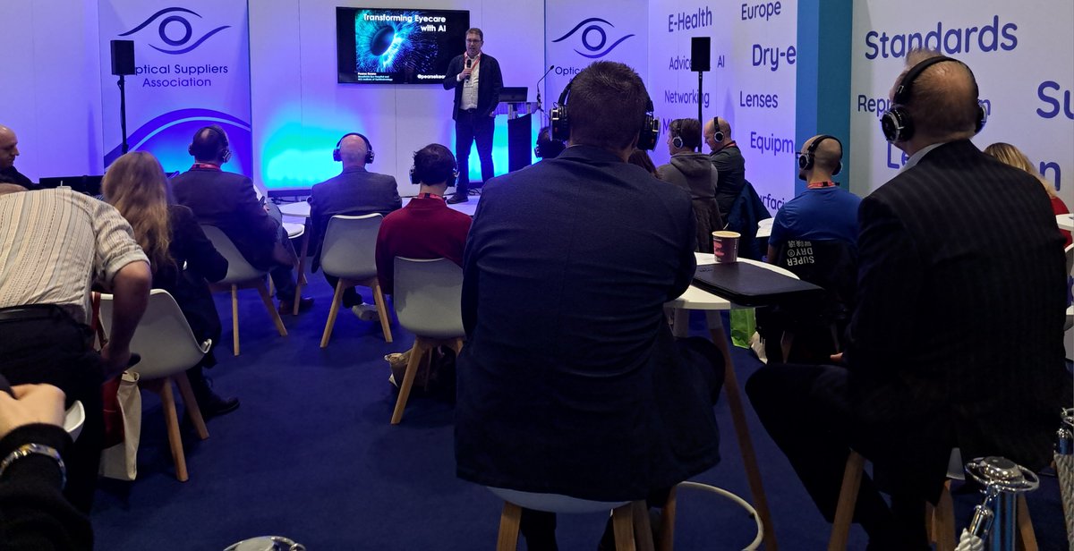 OSA (@opsupassc) on Twitter photo Another great day of talks on OSA stand at <a href="/100Optical/">100% Optical</a> Day 2. Keynote presentation from <a href="/pearsekeane/">Pearse Keane</a> on Transforming Eyecare with #AI happening now Another great day of talks on OSA stand at <a href="/100Optical/">100% Optical</a> Day 2. Keynote presentation from <a href="/pearsekeane/">Pearse Keane</a> on Transforming Eyecare with #AI happening now