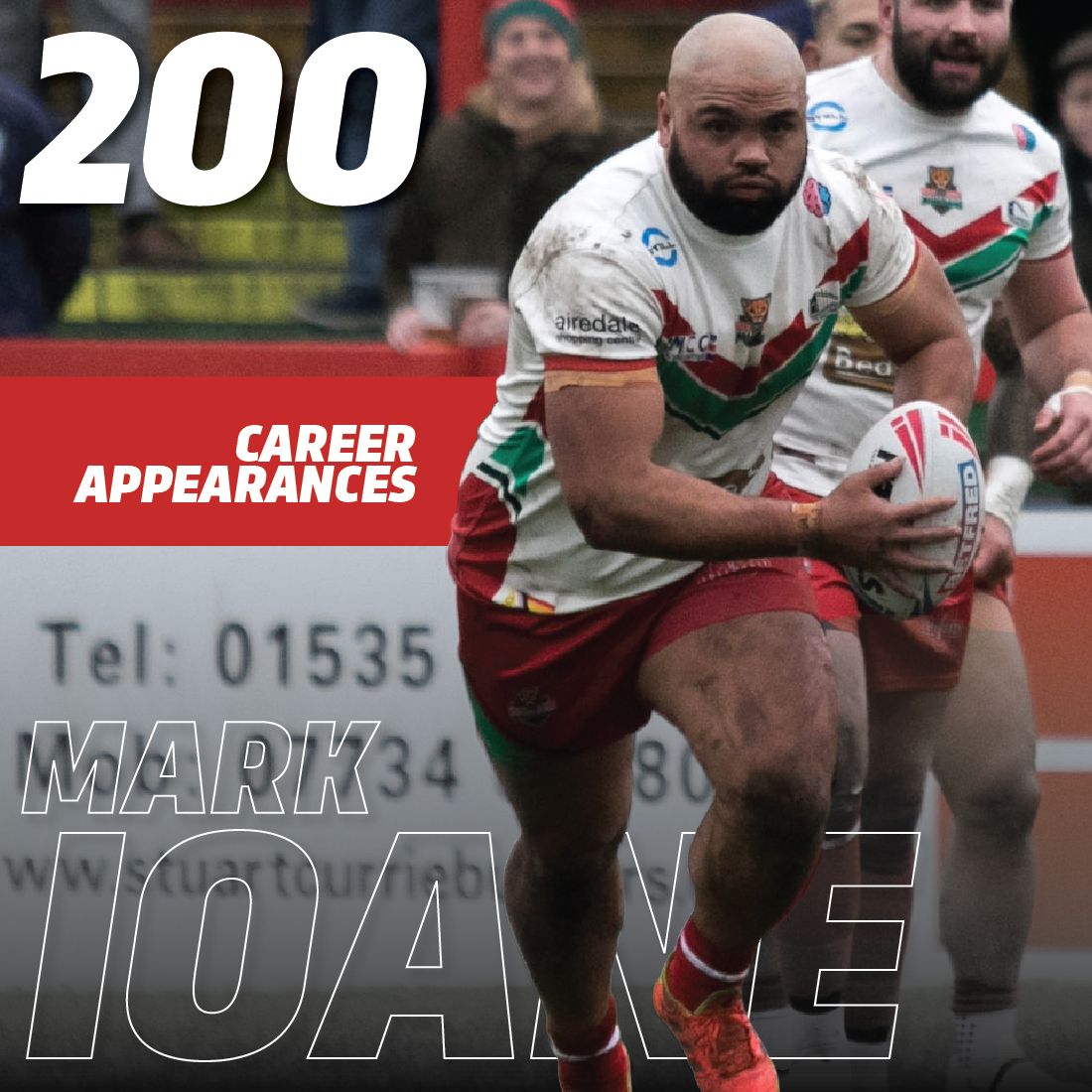 Mark Ioane is in line to make his 200th Career Appearance this afternoon at Cougar Park. Congrats Mark on this massive milestone!