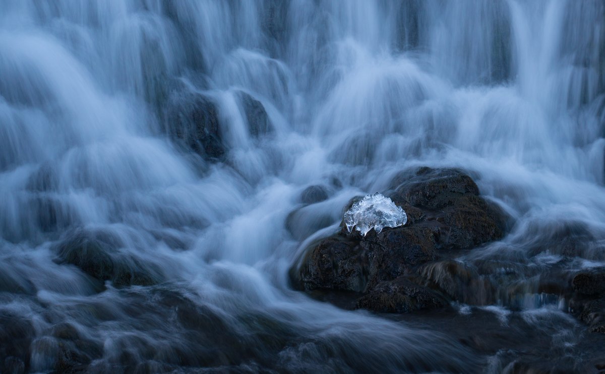 Bruarfoss Waterfall and its details taken last month in Iceland