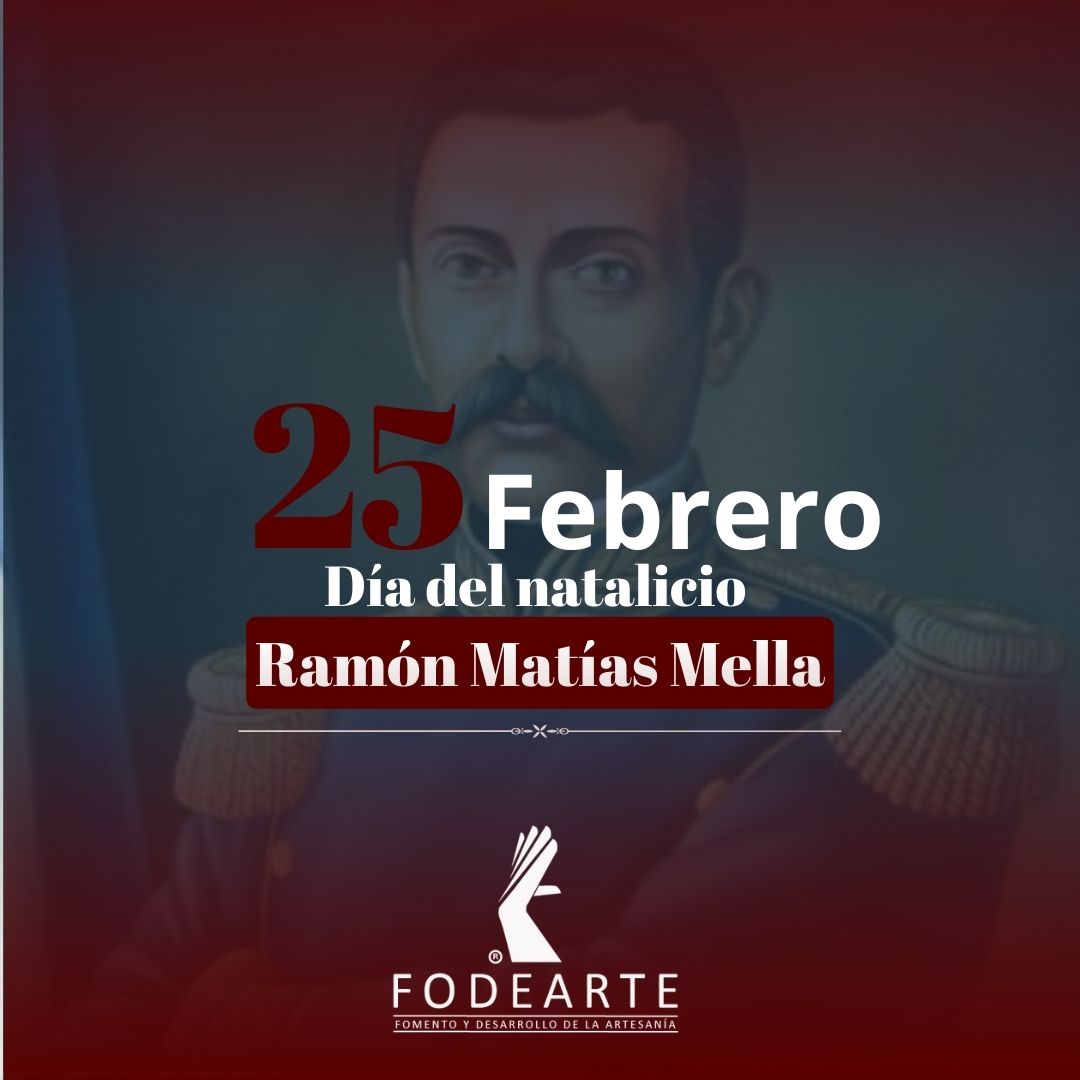 Hoy Quisqueya se viste de orgullo y esplendor al conmemorar el 208 aniversario del nacimiento de Matías Ramón Mella, quien es considerado uno de los Padres de la Patria tras desempeñar un papel preponderante en la gesta de independencia junto a  Duarte y Sánchez.