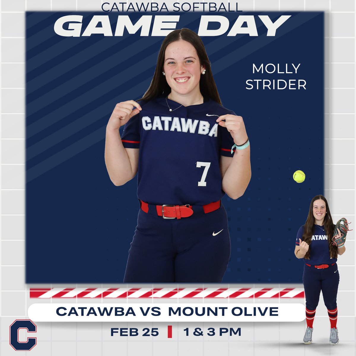 Catawba College Athletics (@catawbaindians) on Twitter photo Two games on deck down at Whitley Field for <a href="/CatawbaSoftball/">🥎Catawba Softball🥎</a> !
🆚 Mount Olive
⏰ 3 & 5 PM
📊 tinyurl.com/msr5rnzc
🎥 tinyurl.com/43exu9tk Two games on deck down at Whitley Field for <a href="/CatawbaSoftball/">🥎Catawba Softball🥎</a> !
🆚 Mount Olive
⏰ 3 & 5 PM
📊 tinyurl.com/msr5rnzc
🎥 tinyurl.com/43exu9tk