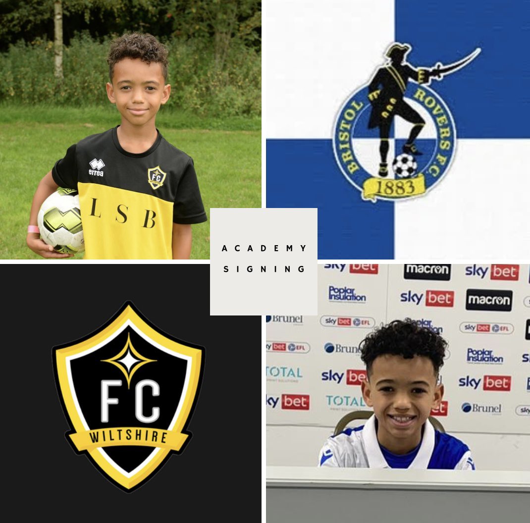 Congratulations to our u10 player Rieco Senyah who has signed with @bristol_rovers_fc_academy. Everyone at Fc Wiltshire is extremely pleased for Rieco and wishes him all the best in the future ⚽️ 🟡⚫️⚪️