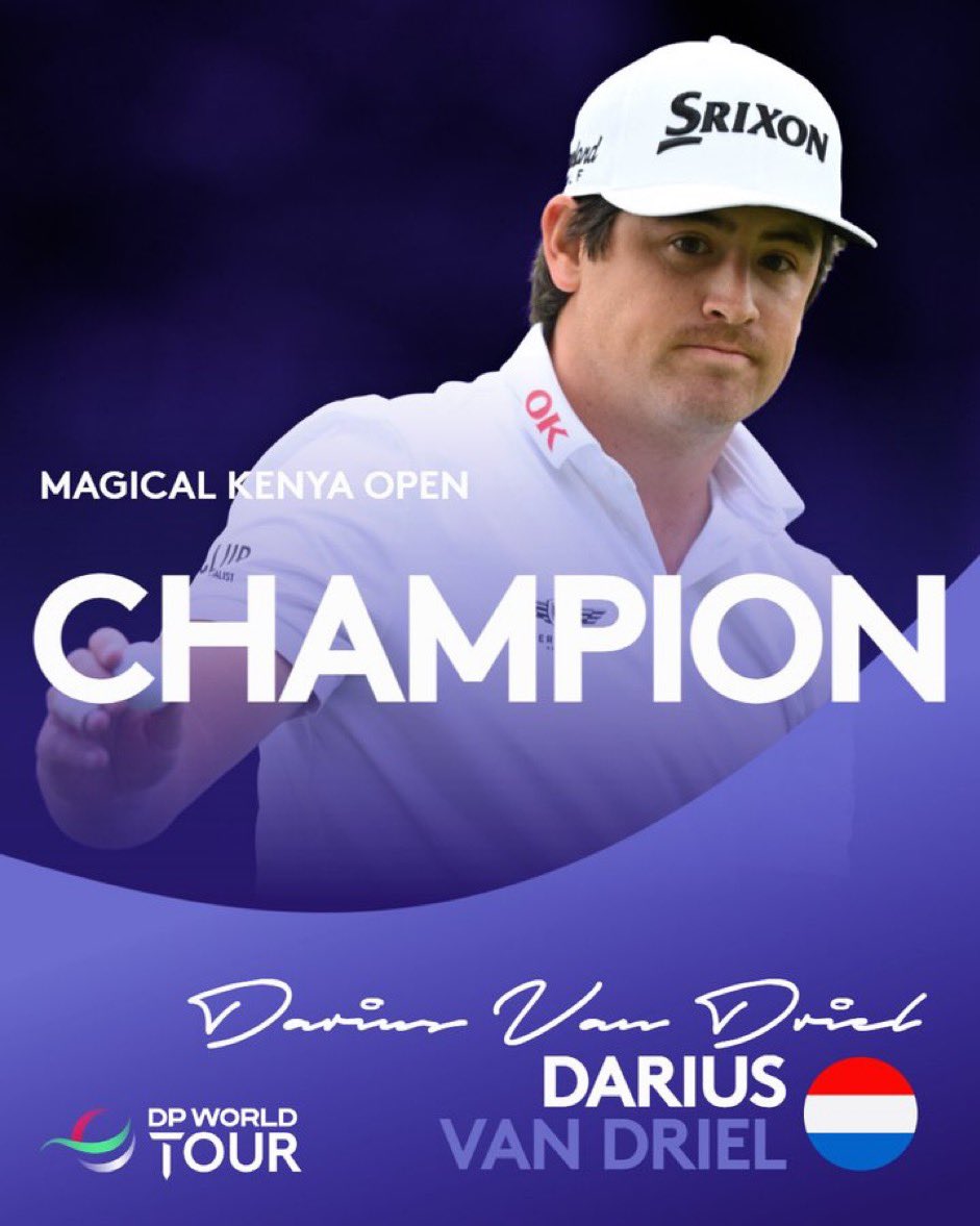 Dutchman Darius Van Driel has won the 2024 Magical Kenya Open 🏆⛳️ #MKO2024 #OpenToGrow