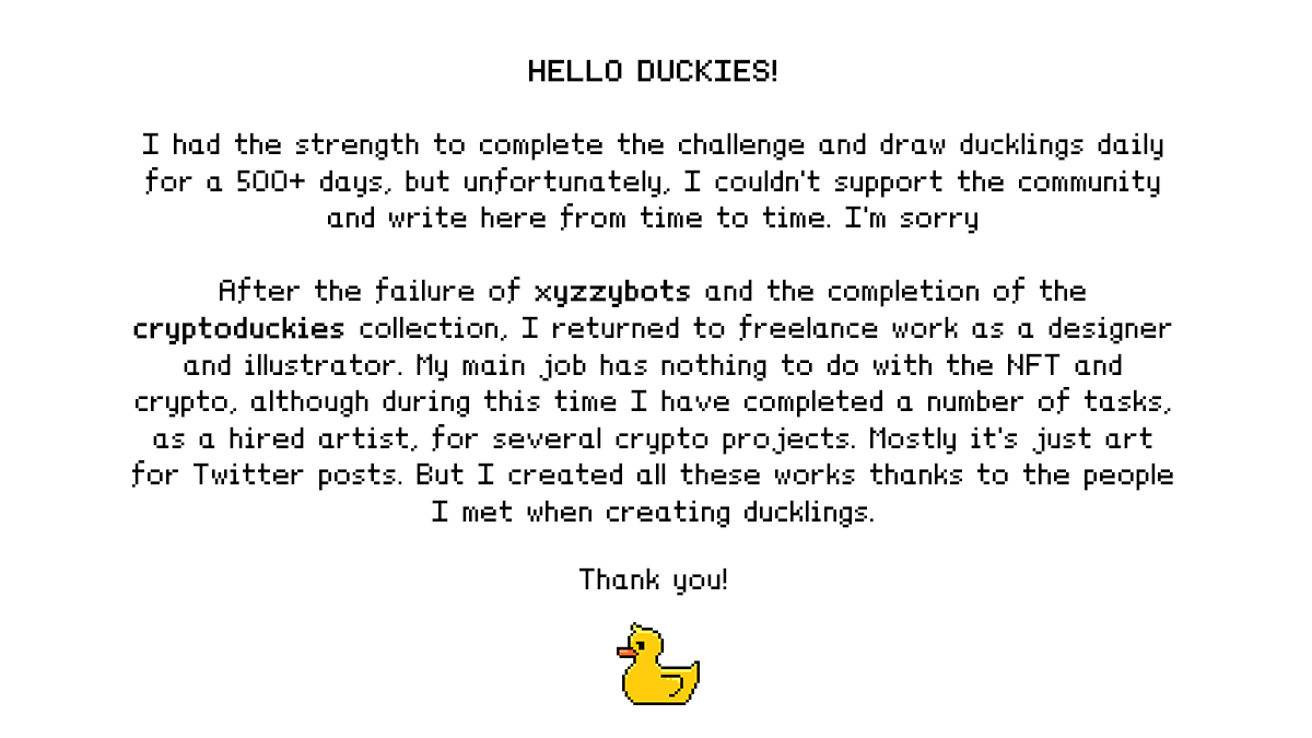 CryptoDuckies 🐣 tweet media