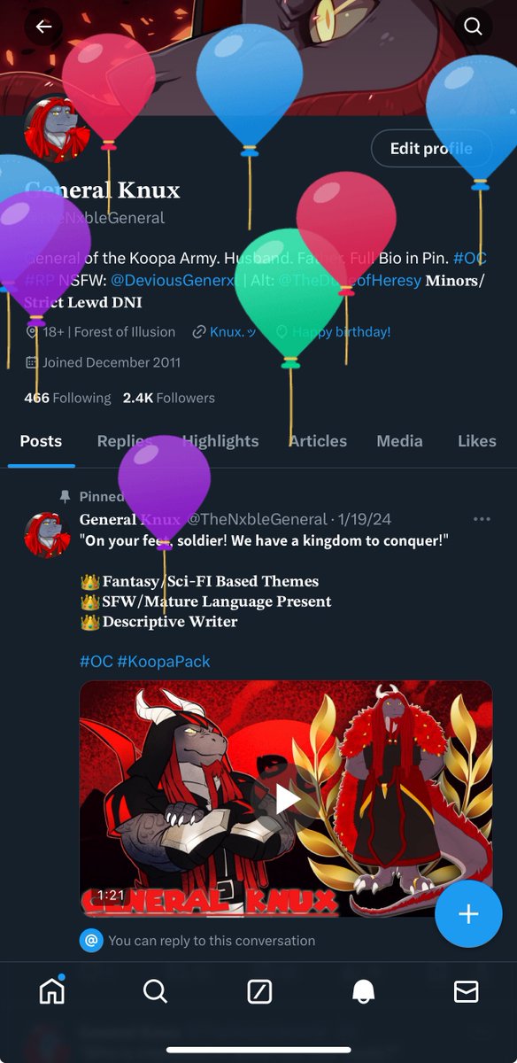 TheNxbleGeneral's tweet image. “It is that day.”