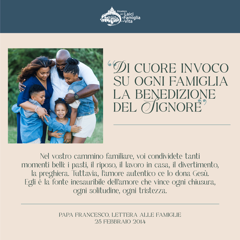 Oggi celebriamo il #10anniversario della Lettera alle Famiglie del Santo Padre. Grazie #PapaFrancesco per invocare sempre la benedizione del Signore su tutte le #famiglie del mondo! #laityfamilylife @Pontifex_it