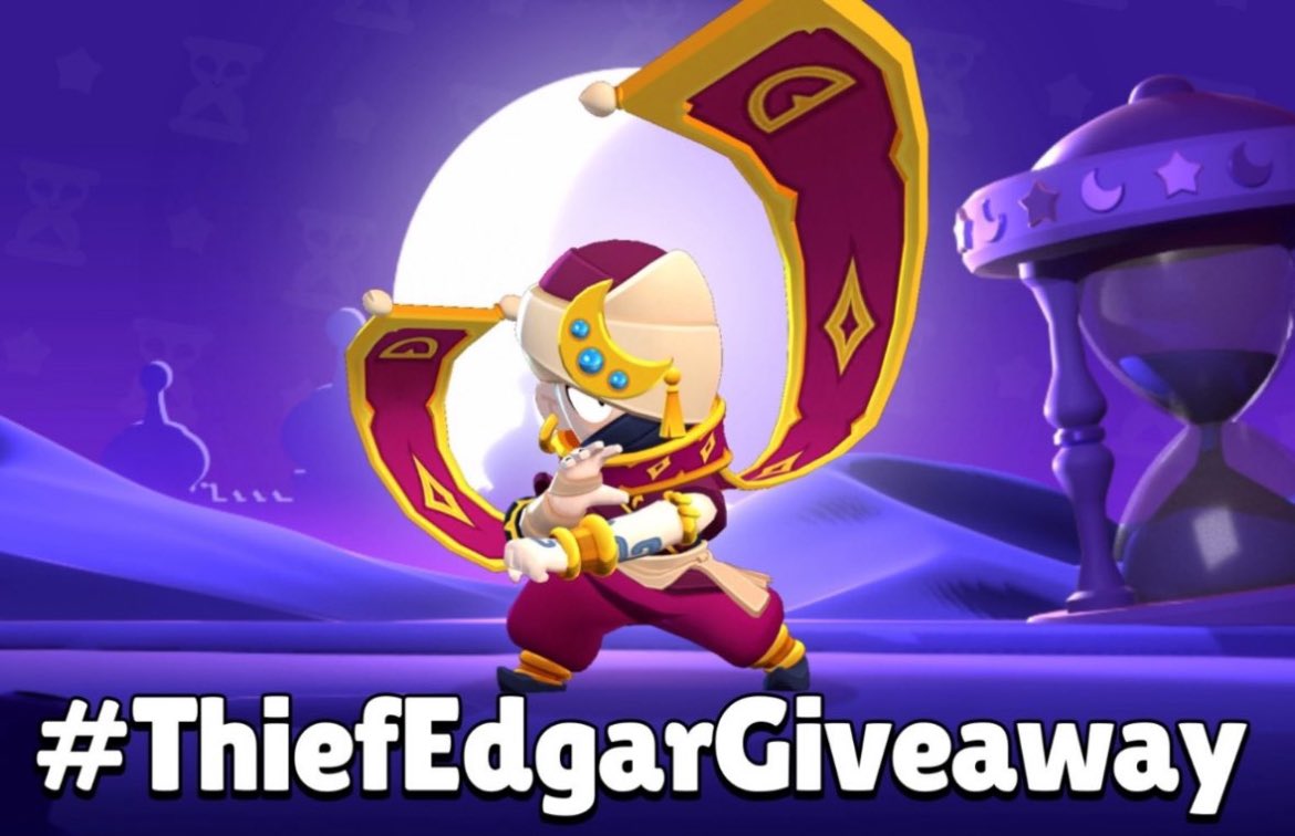Arhat123cr's tweet image. 🥳 #ThiefEdgarGiveaway 🥳

 💥🎁 X4 Thief Edgar Giveaway 🎁💥

✅ Follow @Arhat123cr
❤️ Like +♻️ Retweet
✍️ Tag 2 friends 

Good luck everyone 🍀

#ThiefEdgarGiveaway 
#brawlstars