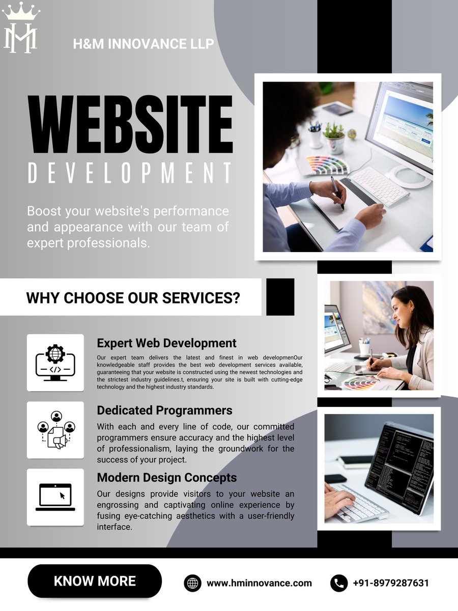 HMInnovanceLLP's tweet image. 📷 Want to stand out online? Our website development services will make your digital dreams a reality! 📷📷 Don't miss out on the chance to shine! #DigitalDreams #WebDevMagic #TikTokMagic #ExplorePage #WebsiteDevelopment
Website Development Services|Web Design, Web Development