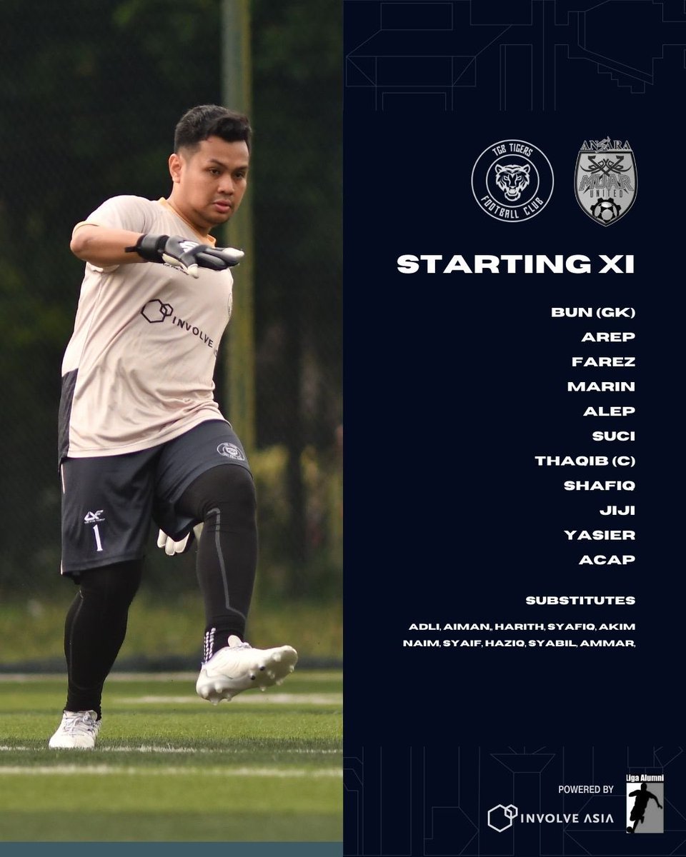 Starting line up for today ⚽️