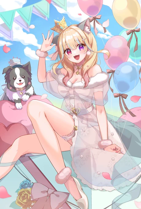 結花まいさんのお誕生日イラスト描いてました〜!! 