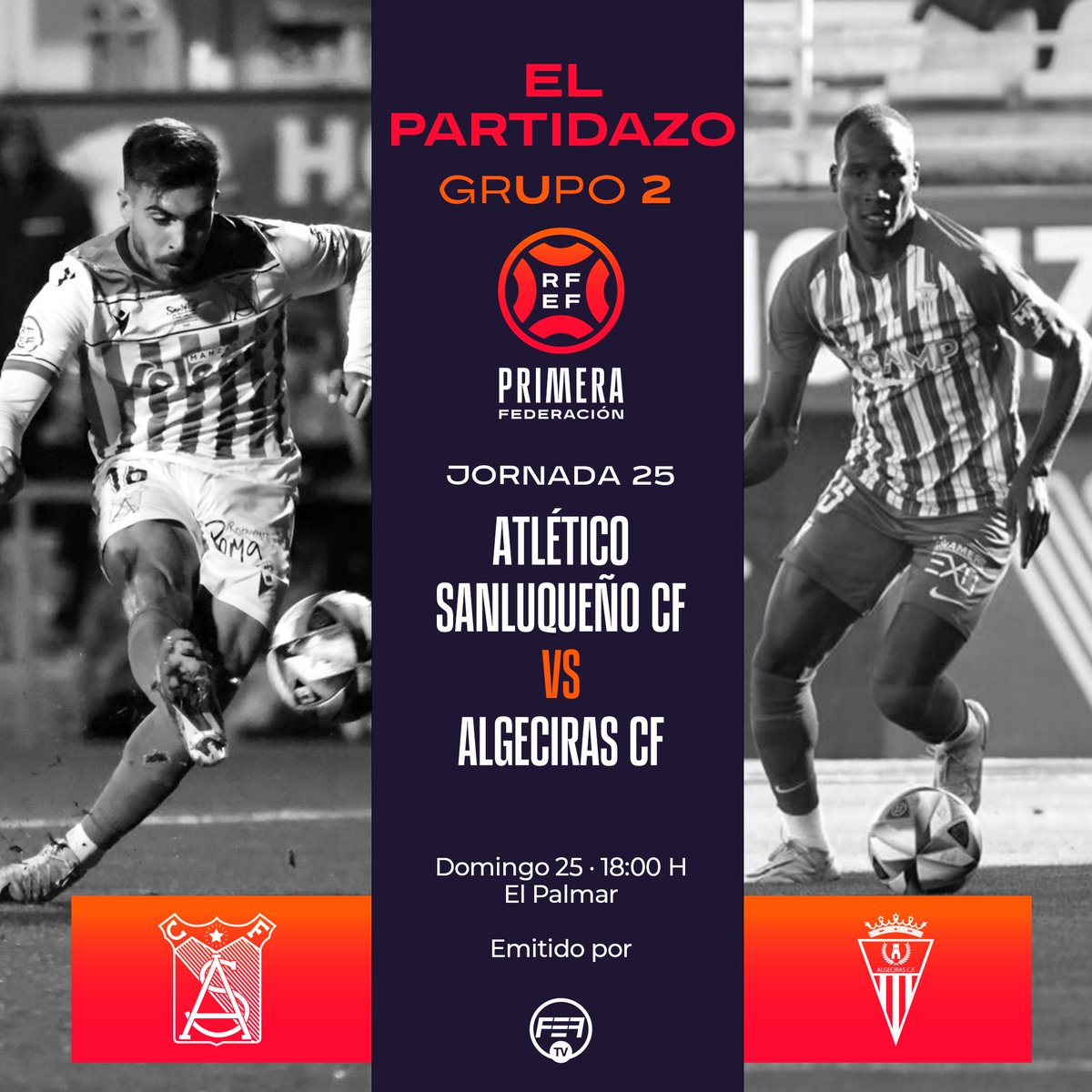 😍 ¡¡𝗗𝗘𝗥𝗕𝗜 𝗚𝗔𝗗𝗜𝗧𝗔𝗡𝗢!!

⚔️ <a href="/atcosanluqueno/">Atlético Sanluqueño</a> - <a href="/AlgecirasCF/">Algeciras CF</a> 
⏰ 18:00 horas
📺 feftv.com

#SanluqueñoAlgeciras | #PrimeraFederación