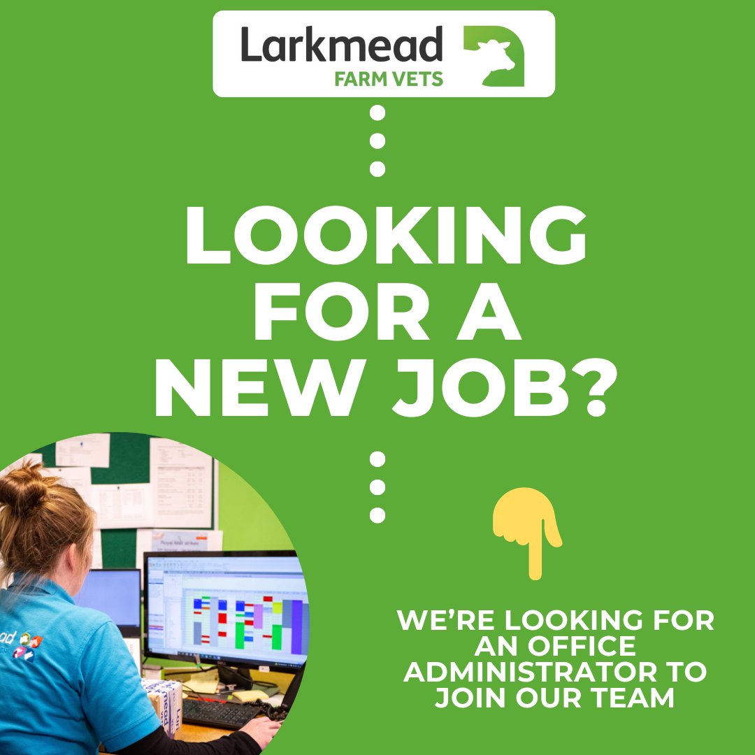 We are looking for an enthusiastic, experienced, administrator to join our team based at our Head Office in Cholsey. To find out more, including how to apply, please visit our website:  larkmead.co.uk/veterinary-car…