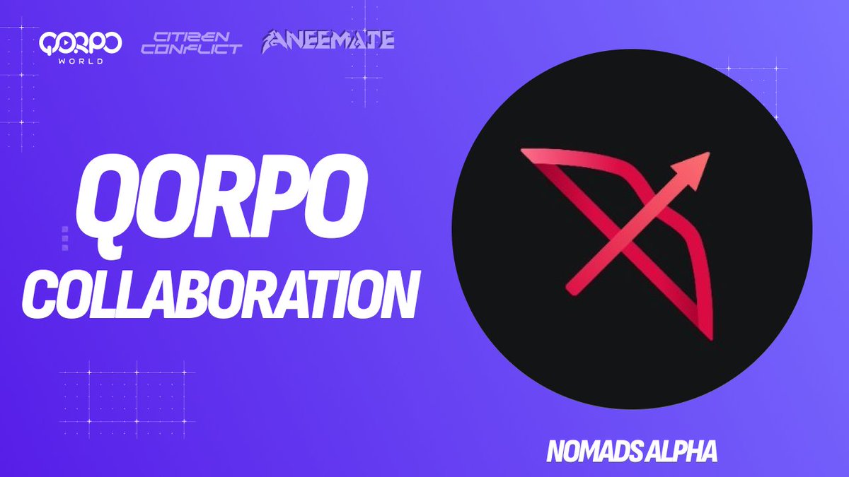 Nomads (@nomadsalpha) on Twitter photo QOPRO World 🤝 Nomads
We are happy to announce a collaboration with <a href="/QORPOworld/">QORPO WORLD</a> on their Loot Crates and Airdrop Multipliers. QOPRO World 🤝 Nomads
We are happy to announce a collaboration with <a href="/QORPOworld/">QORPO WORLD</a> on their Loot Crates and Airdrop Multipliers.