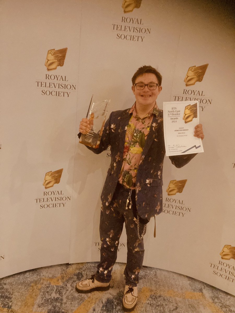 #RTSawards North East & Borders Ruben REUTER wins Best Drama Performance 2024 #TheDumpingGround well done Rubes!