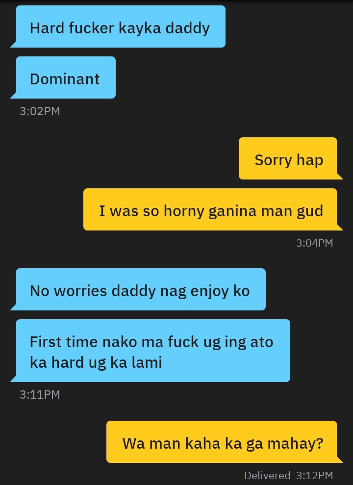 Hooy kamao pa diay ko mo hardfuck abi naku dili na kai gors na baya ko lite