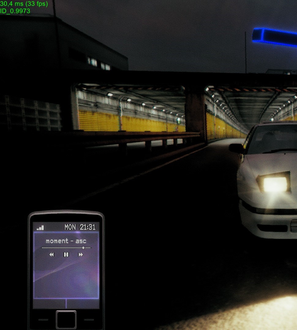 I love that you lose phone signal when you're driving in a tunnel in @NightRunners_jp