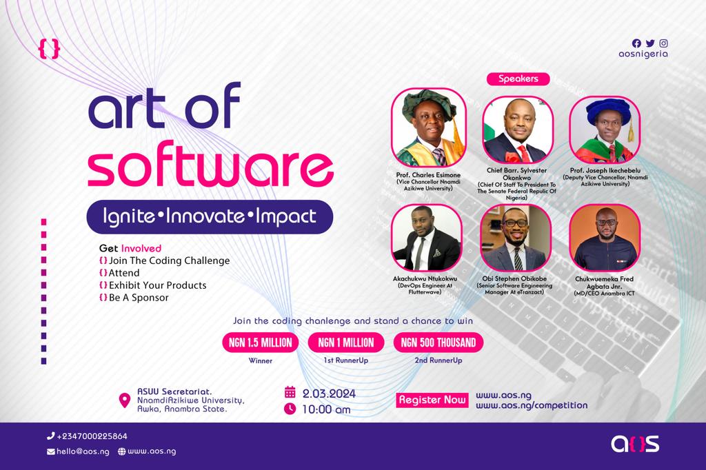 Meet our wonderful speakers. #aos #aosnigeria #aosv1 #software