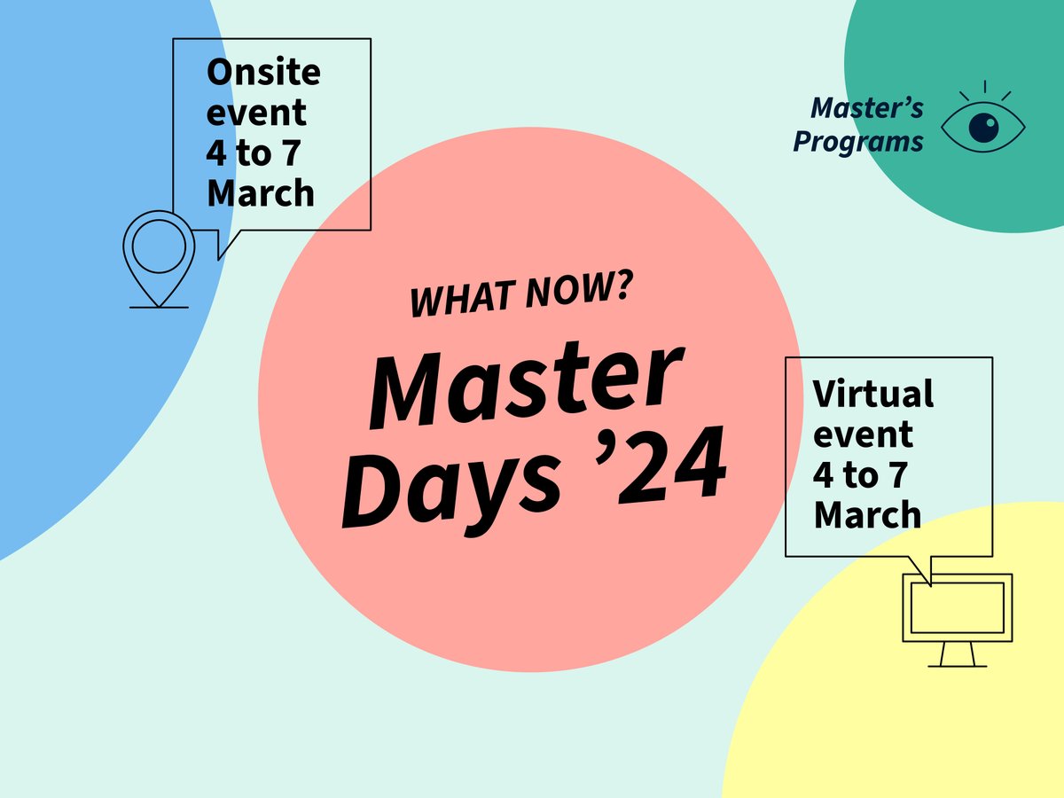 Interested in studying one of our #Master’s programs, for example in #political or #strategic #communication? Come visit the @UZH_ch MasterDays ’24 on 4-7 March! Our team will introduce our programs, including “Internet & Society” (English) 🧑🏻‍🏫 More info: masterdays.uzh.ch/en.html