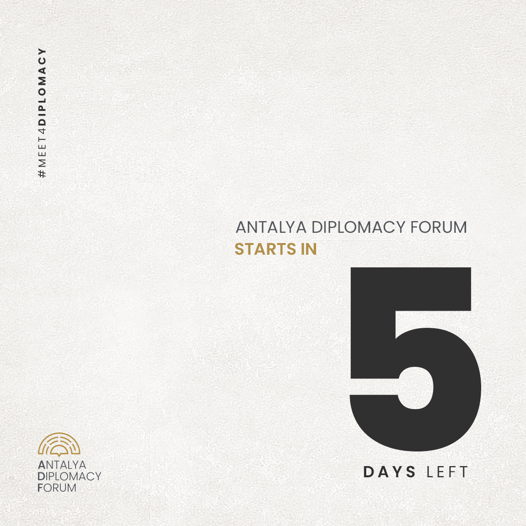 For #ADF2024, 5 days left!🚨

Mark your calendar!🗓️

#AdvancingDiplomacy
#MEET4DIPLOMACY
