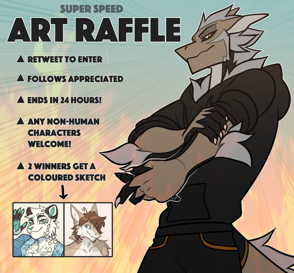 IT'S RAFFLE TIME AGAIN! >:) ~! RT to enter, follows appreciated, and I'm drawing 2 winners in 24 hours 🔥 Replying with a ref is optional; If I don't find a winner's ref below, I'll DM them. Good luck ~