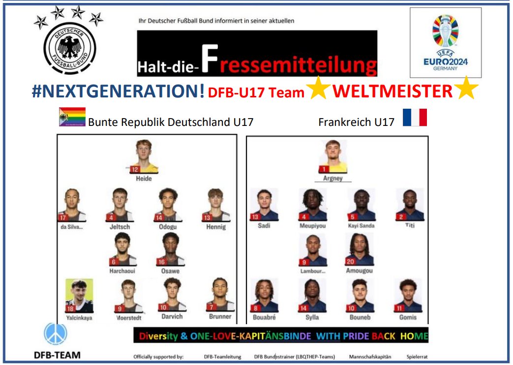 HennerKassel's tweet photo. @rosenbusch_ So jetzt muss er nur noch die Afrika-Cup tauglichen U-17 Weltmeister + einige Westasiaten integrieren, dann wird das schon werden mit dem Titel.
@DFB_Team  @kicker_DFB @11Freunde_Red
#DieMannschaft  @QuarkDDR @SkySportDE @SPORTBILD @SIGermany @unserfussball
@ransport @pulpo404 https://t.co/9geEecESO1