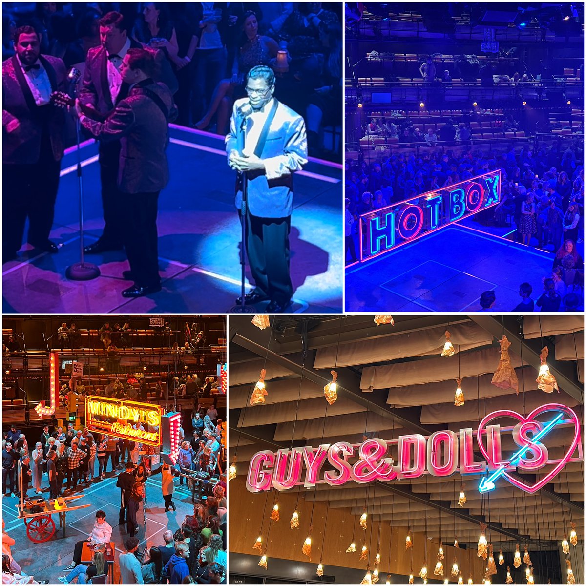 Nicola Ayrton (@nico_lala) on Twitter photo Of course I had to be there at <a href="/_bridgetheatre/">Bridge Theatre</a> for the ultimate casts last performance of Guys and Dolls😭
Hands down my favourite show, cast & production
<a href="/iamcedricneal/">KingingQueen</a> vocals off the charts along w/ <a href="/marishawallace/">Marisha Wallace</a> & <a href="/DanielMays9/">Daniel Mays 💙</a>
Phenomenal theatre memories - just magic ✨ Of course I had to be there at <a href="/_bridgetheatre/">Bridge Theatre</a> for the ultimate casts last performance of Guys and Dolls😭
Hands down my favourite show, cast & production
<a href="/iamcedricneal/">KingingQueen</a> vocals off the charts along w/ <a href="/marishawallace/">Marisha Wallace</a> & <a href="/DanielMays9/">Daniel Mays 💙</a>
Phenomenal theatre memories - just magic ✨