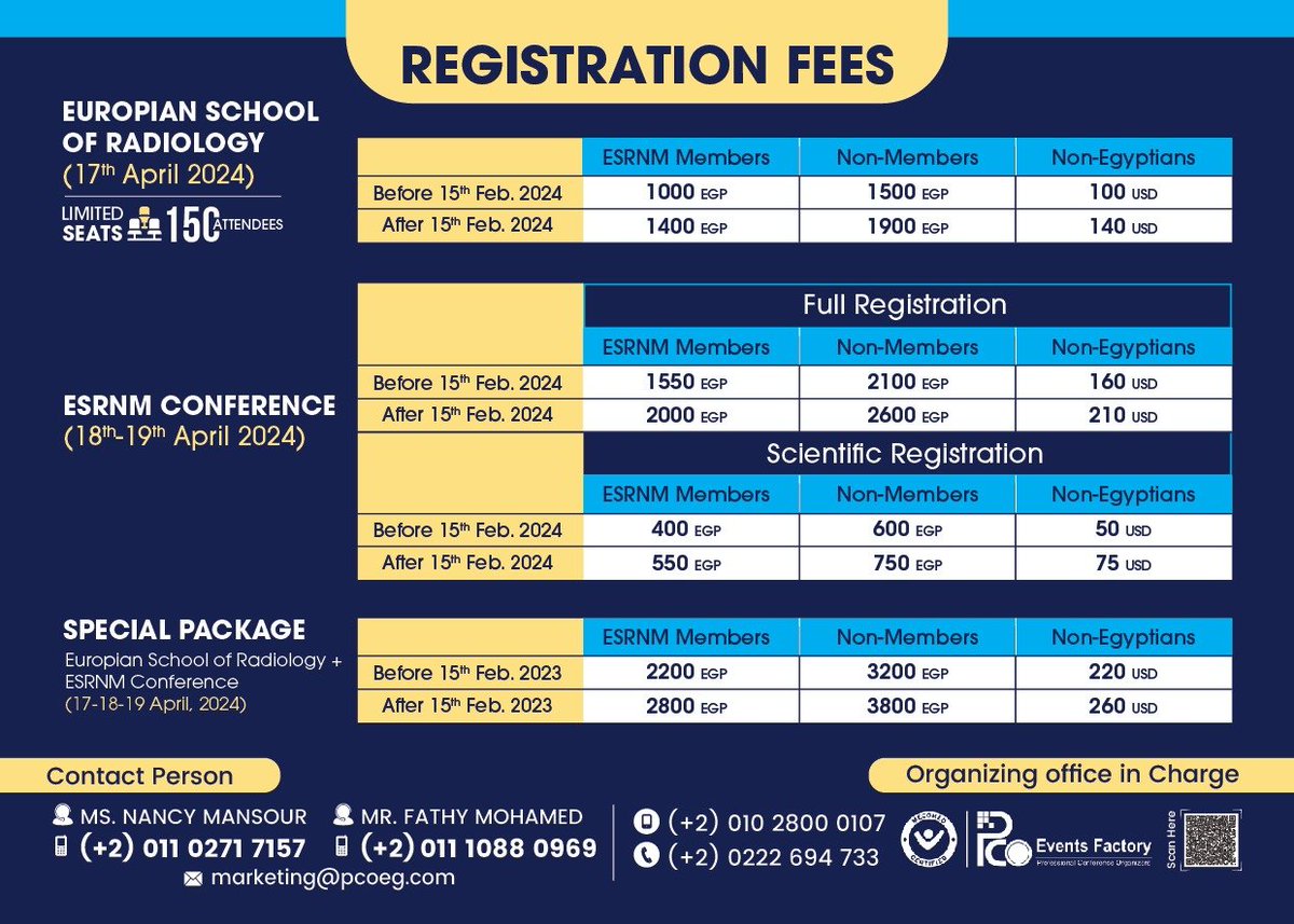 Egyptian Society of Radiology ‘ESRNM’ tweet media