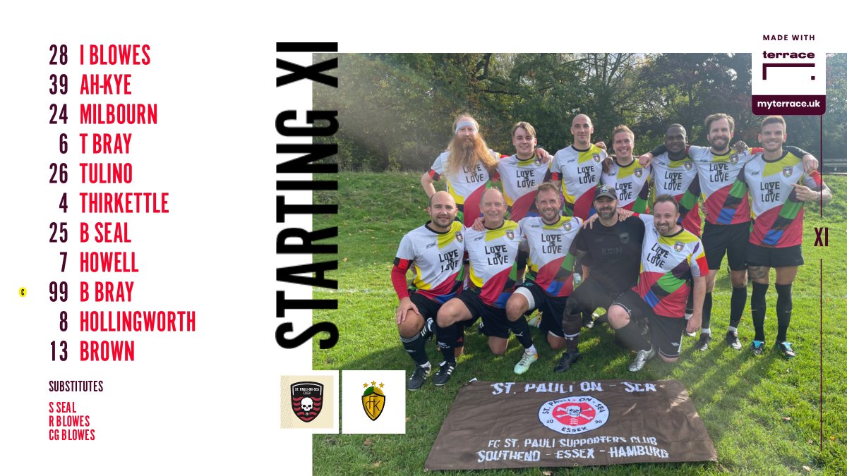 🚨SPIELTAG
🏆#Southend Community Cup
🆚<a href="/FarkeKnights/">The Farke Knight Rises 💛🖤</a> 
📅TODAY
⏰5pm
🏟️<a href="/goalsfootballuk/">GOALS</a> #Southend 
👊benefitting <a href="/sufcfoodbanks/">Fans Supporting Southend Foodbanks</a> / <a href="/SouthendFoodBan/">Southend Foodbank</a> 

Please support if you’re able to👇

justgiving.com/crowdfunding/S…

FORZA SANKT PAULI🏴‍☠️ 
#fcsp <a href="/jamesamner/">James Amner</a> <a href="/Phil_Howell/">Phil Howell</a>