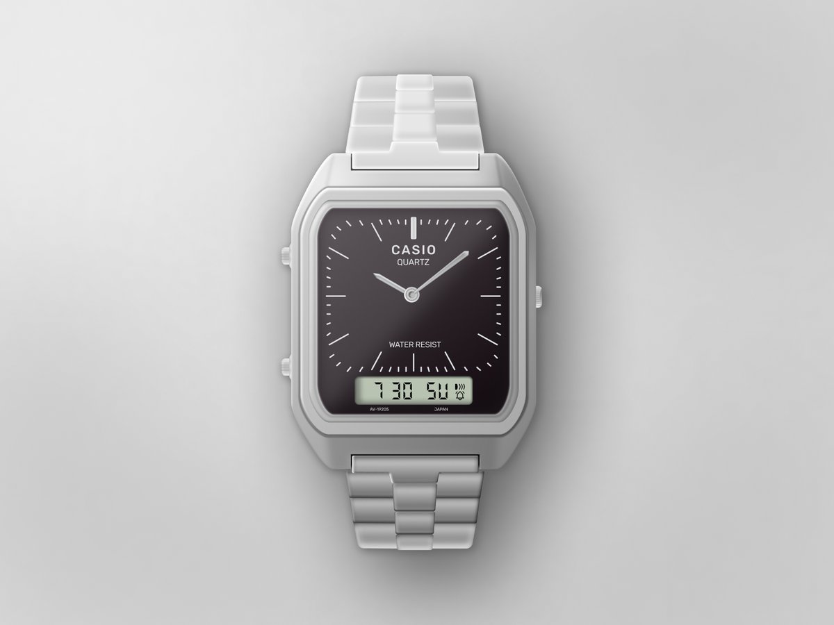 vl_anastasiia's tweet image. Day 20 of my #DailyUIChallenge
Retro watch Casio
