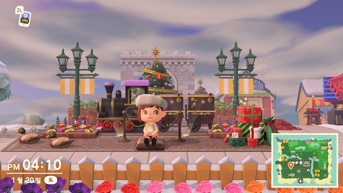 Rice_cake37's tweet photo. 뒤늦은 크리스마스~\(*' '*)/
#모동숲 #동물의숲 #AnimalCrossing #ACNH #NintendoSwitch https://t.co/wjRSEBCb5v