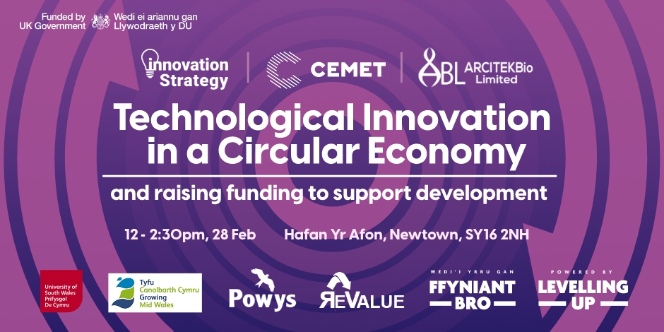 CEMET (@cemet_wales) on Twitter photo 🚀 Event in #Powys next week!
🌱 Explore how innovation and tech can contribute to a circular economy.
💡 Discover funding opportunities from <a href="/InnovStrategyUK/">Innovation Strategy</a>, <a href="/ArcitekBio/">ARCITEKBio</a> & CEMET.
➕ Connect and network over lunch!
📅 28th Feb
📍 Hafon Yr Afon
🔗 buff.ly/49bhKjs 🚀 Event in #Powys next week!
🌱 Explore how innovation and tech can contribute to a circular economy.
💡 Discover funding opportunities from <a href="/InnovStrategyUK/">Innovation Strategy</a>, <a href="/ArcitekBio/">ARCITEKBio</a> & CEMET.
➕ Connect and network over lunch!
📅 28th Feb
📍 Hafon Yr Afon
🔗 buff.ly/49bhKjs