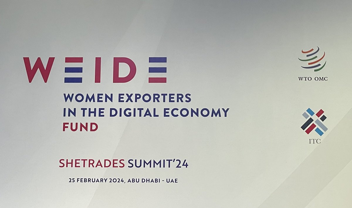 Dr Damyana Bakardzhieva (@damyanabk) on Twitter photo Empowering #Women #Exporters in the #Digital #Economy with the Fund launched by <a href="/ThaniAlZeyoudi/">د. ثاني أحمد الزيودي</a> and <a href="/NOIweala/">Ngozi Okonjo-Iweala</a> at <a href="/wto/">WTO</a> #MC13 and <a href="/ITCnews/">International Trade Centre (ITC)</a> #SheTrades Summit #AbuDhabi Empowering #Women #Exporters in the #Digital #Economy with the Fund launched by <a href="/ThaniAlZeyoudi/">د. ثاني أحمد الزيودي</a> and <a href="/NOIweala/">Ngozi Okonjo-Iweala</a> at <a href="/wto/">WTO</a> #MC13 and <a href="/ITCnews/">International Trade Centre (ITC)</a> #SheTrades Summit #AbuDhabi