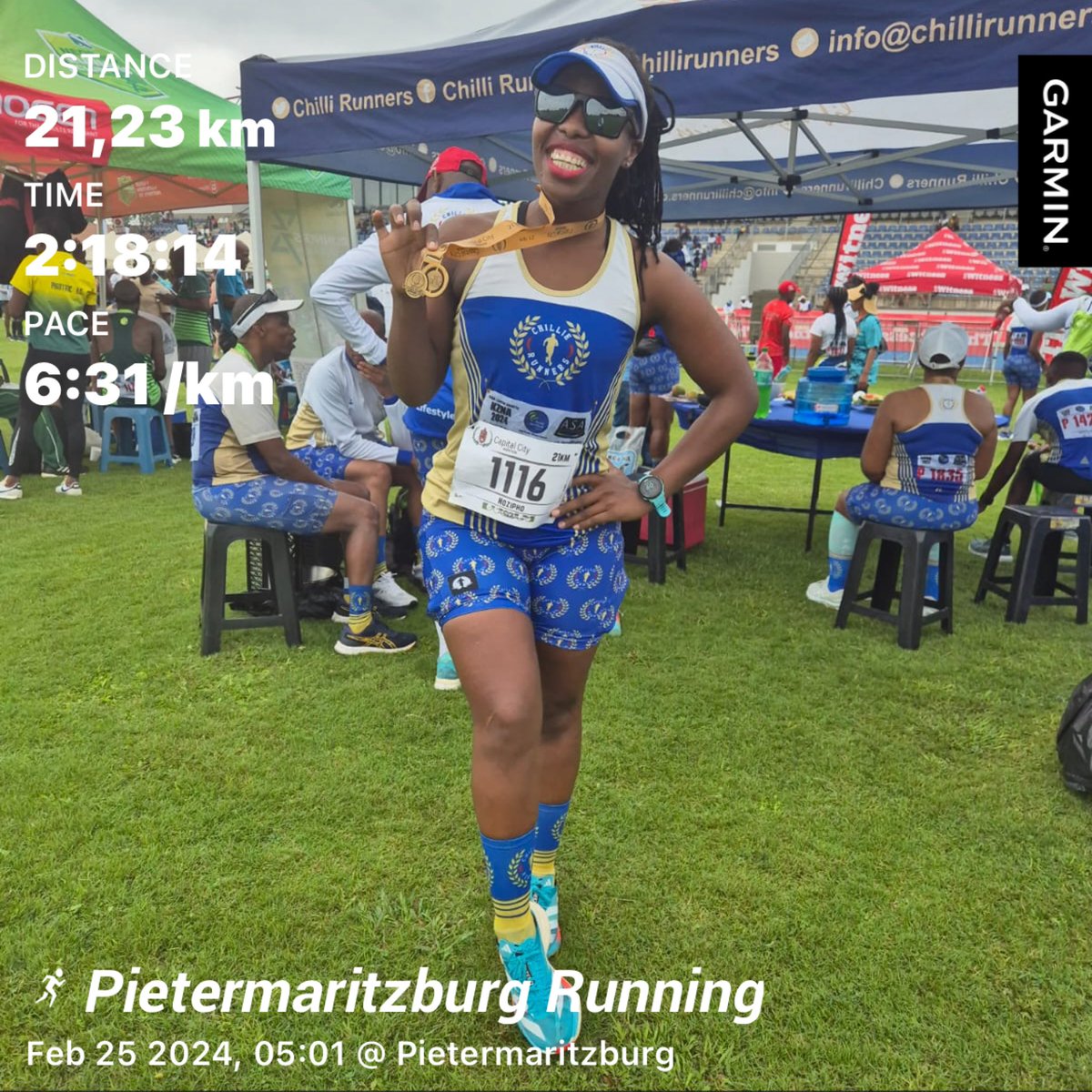 Capital City half marathon 
 #IPaintedMyRun @PaintFunRace #HomeOfRunning @TotalsportsSA #ichoose2bactive #RunningWithTumiSole