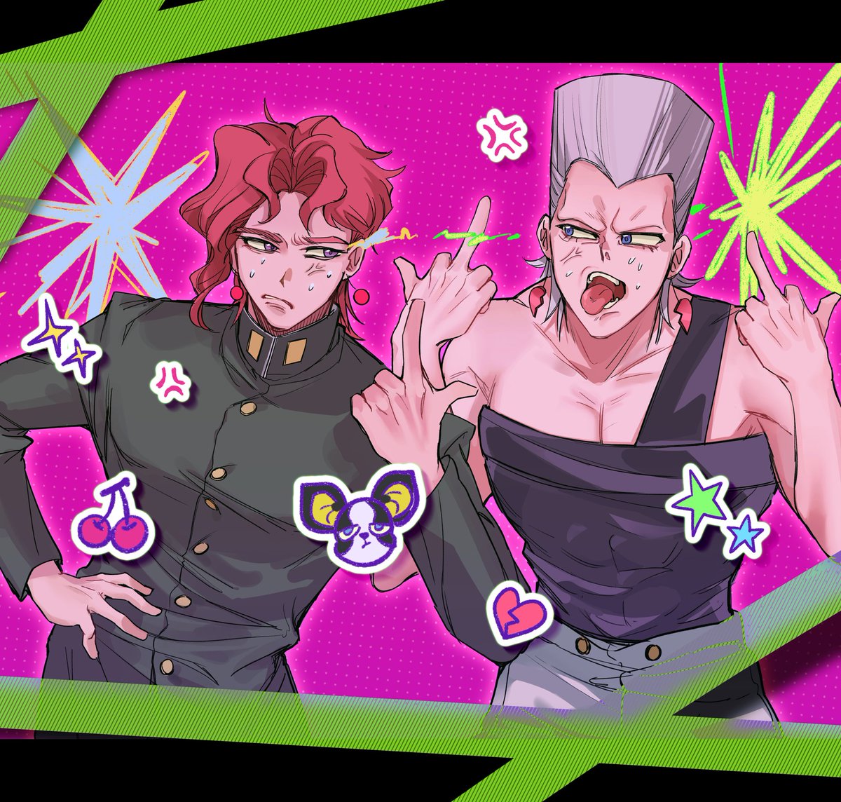 #ジョジョの奇妙な冒険 
🌟🍒💔