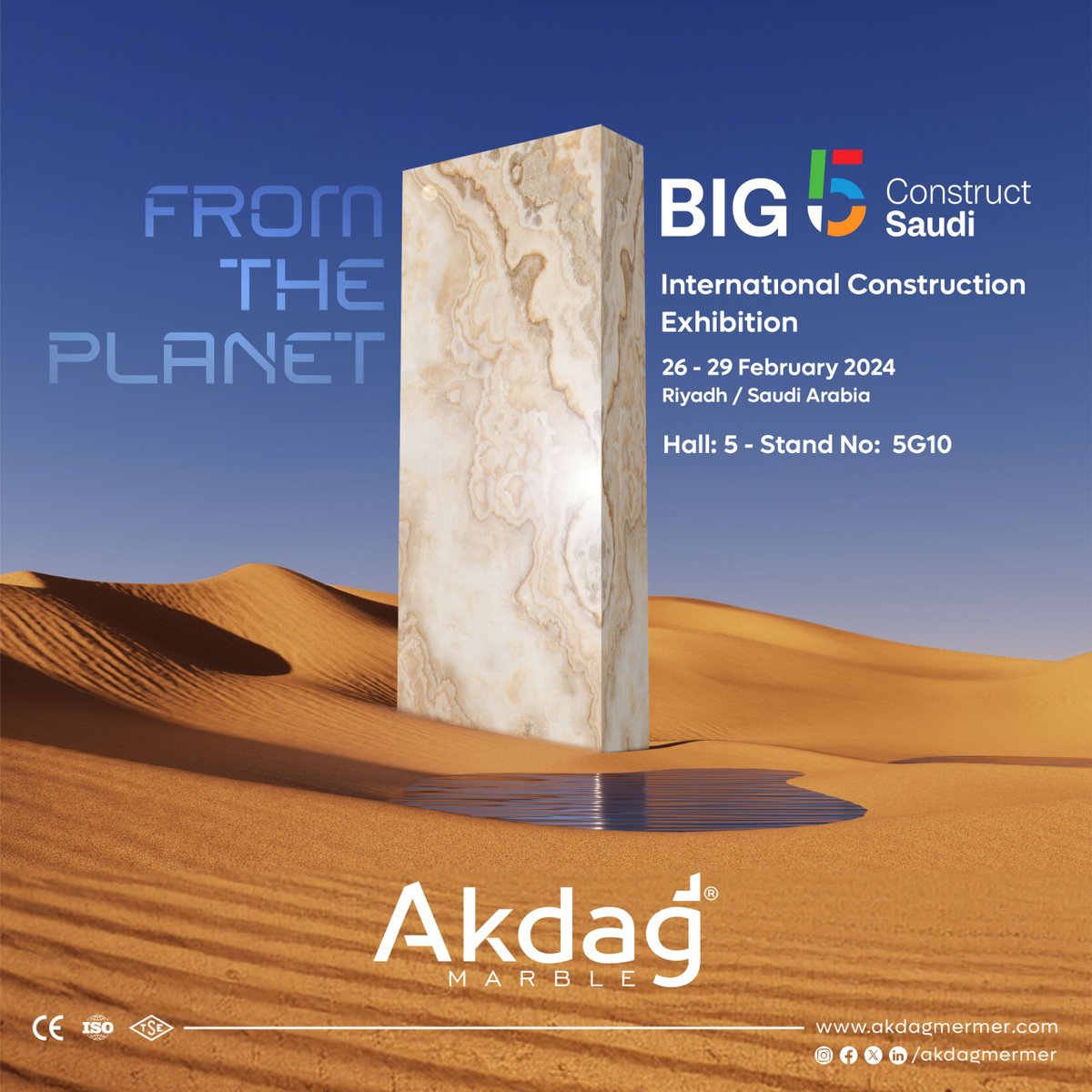 akdagmarble's tweet photo. BIG 5 Construct Saudi
Internatıonal Construction Exhibition
26/29 February 2024
#big5exhibition #saudiarabia #riyadh #akdag #marble #marblefair #onyx #veincut #crosscut #akdagonyx #kızılcaonyx #ivory #onyxstone #marblehome #decoration #naturalstone #interiordesign #homedesign https://t.co/0NKvLPxDA8