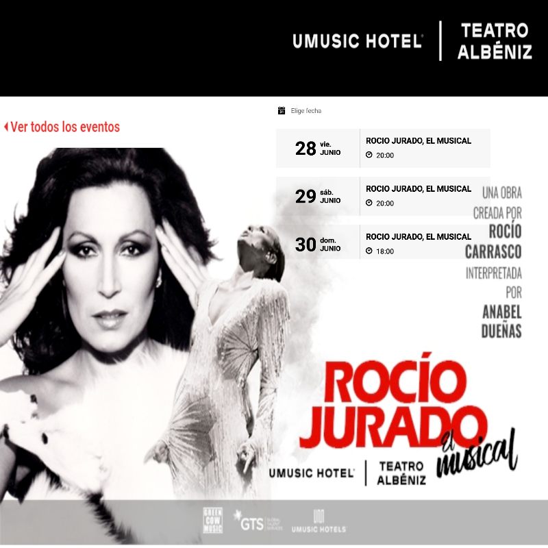 ¡No te pierdas Rocío Jurado El Musical!  #RocioJuradoElMusical #gira  2⃣🅾️2⃣4⃣ #España 
•🪭👩‍🎤💃#AnabelDueñas
• 🚏✓ #MADRID• 🗓️28,29,30 JUNIO
•🎟️Ya a la venta las entradas <• PINCHA AQUI •>➡️ proticketing.com/gts/es_ES/entr… ⬅️#RocíoJurado  #RocíoCarrasco #APOYOROCIO25F #MareaFucsia