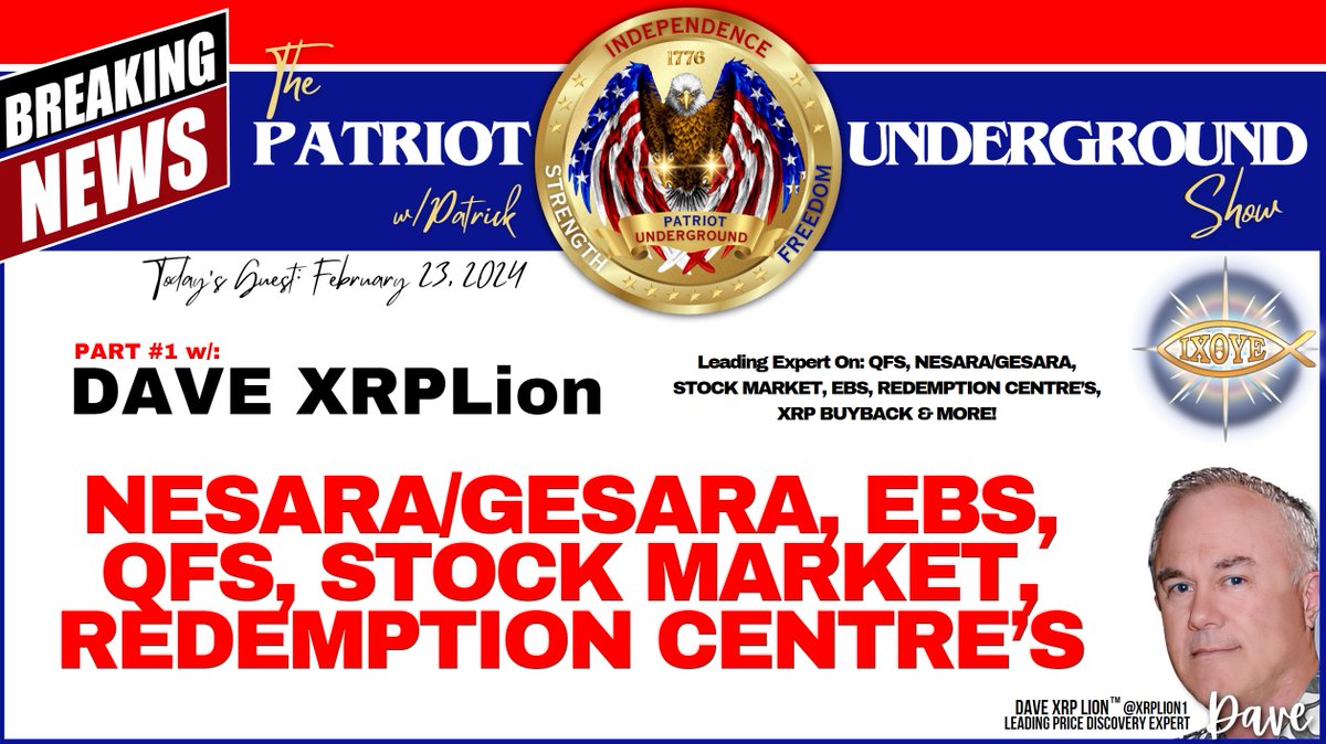 Dave XRPLion New NESARA GESARA &amp; EBS (Enhanced Video) Patriot Underground Deep Dive About What Is Happening, Must Watch Trump News

beforeitsnews.com/alternative/20…

👁️🦁❤️🔥📯👂