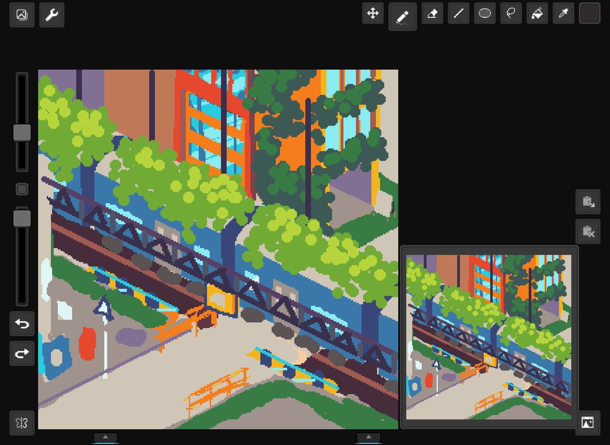 MossyPixe's tweet photo. 🌿a few new updates on the work I am doing in my spare time😊
#Pixquare #Pixelart #isometric #IpadAir2 https://t.co/3eUGubiUfZ