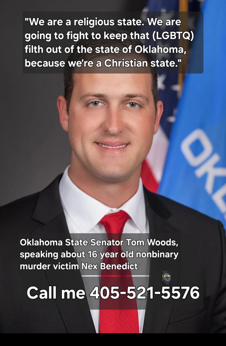 Senator Tom Woods is a piece of garbage... here is his face.