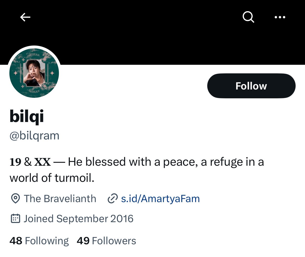 asahagra's tweet photo. || Maaf, mau OOT lagi, tadi gak sengaja nemu di who to follow, kaget lihat ada yang pakai twibbon event Hehuan tapi kok gua gak follow, TERNYATA ANAK AGENSI SEBELAH. 😭 THIS IS KARIM’S EFFECT. https://t.co/NTcWMeoOSp