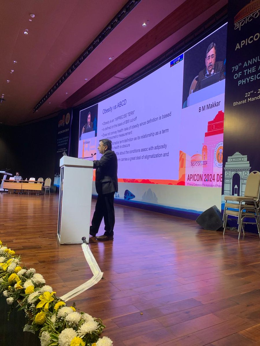 At the 79th Annual Conference of the Association of Physicians of India - APICON 2024 in New Delhi.

#obesity #obesityawareness #obesitytreatment #physicians #API
