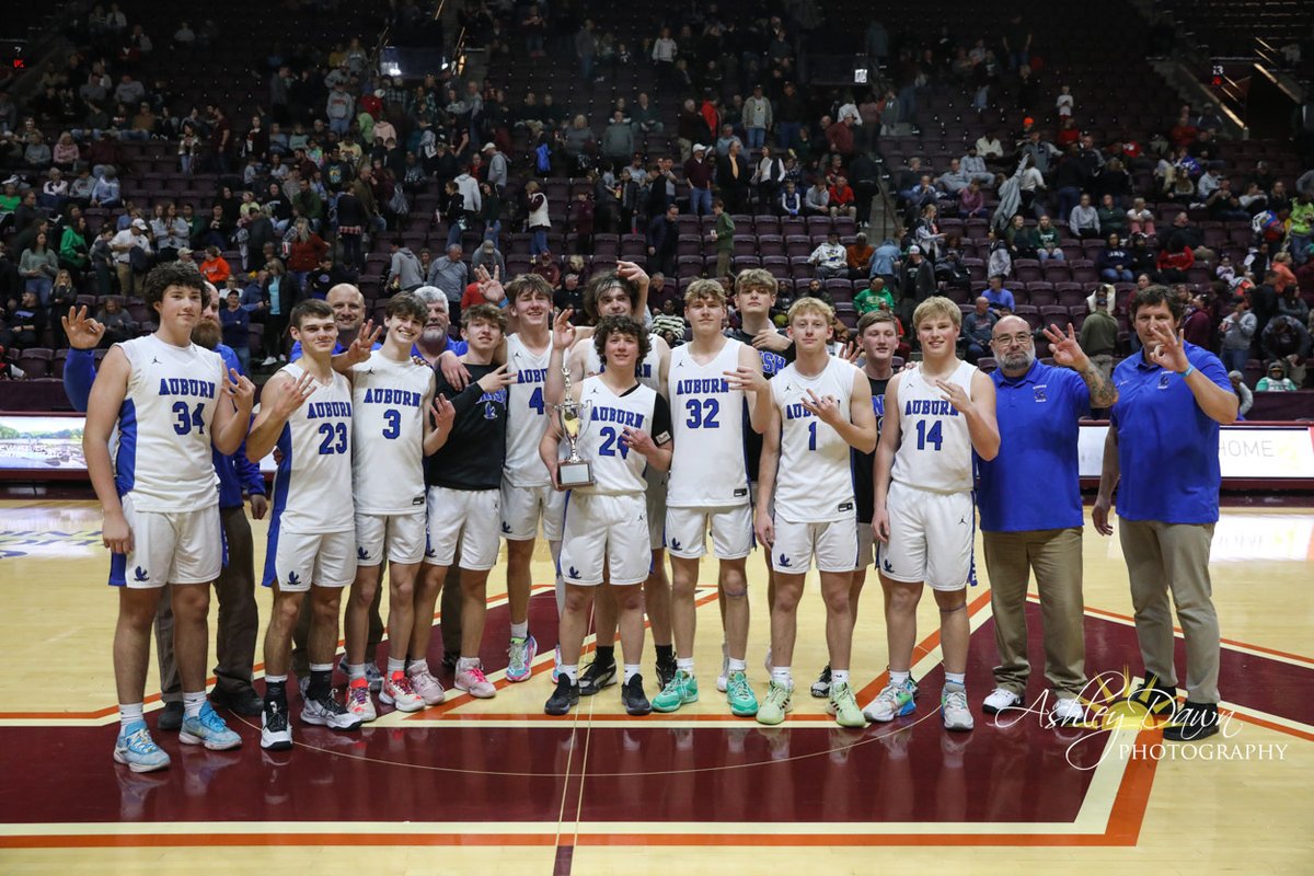 With 3 Seconds Left in the 4th OT Senior <a href="/AuburnHSEagles/">Auburn High</a> Footie Member Nick Millirons Called Game Clinching <a href="/eagles_auburn/">Auburn Eagles Basketball</a> 3rd <a href="/VHSL_/">VHSL Athletics</a> Class 1A Region C Title in a Row!!!

Proud of All of You Boys!!! Congrats Coaches!!!

#IThinkAfterTheFourthOTWeGoToPKsRight