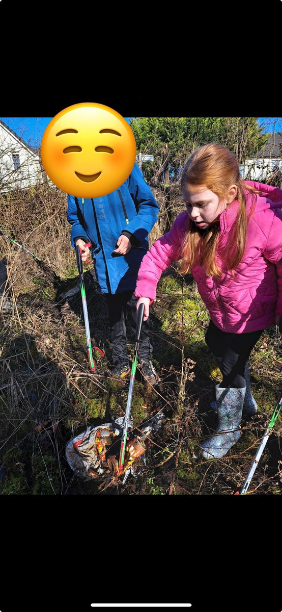 E done an amazing job with all her beaver 🦫 friends at a litter pick on Saturday morning in the nature reserve @BPSMrsHenderson