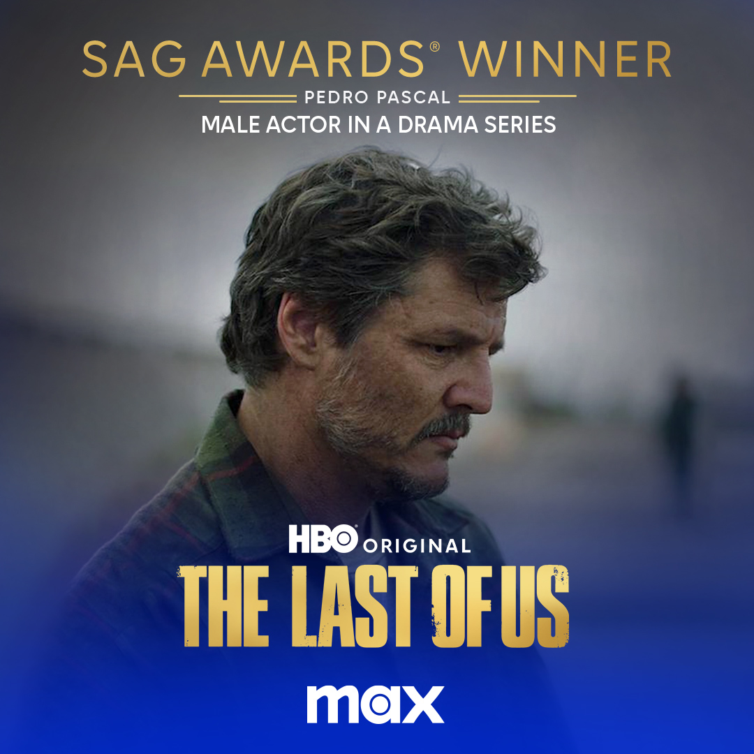 Congratulations to Pedro Pascal of the HBO Original series #TheLastofUs on his #SAGAwards win for Outstanding Performance by a Male Actor in a Drama Series.