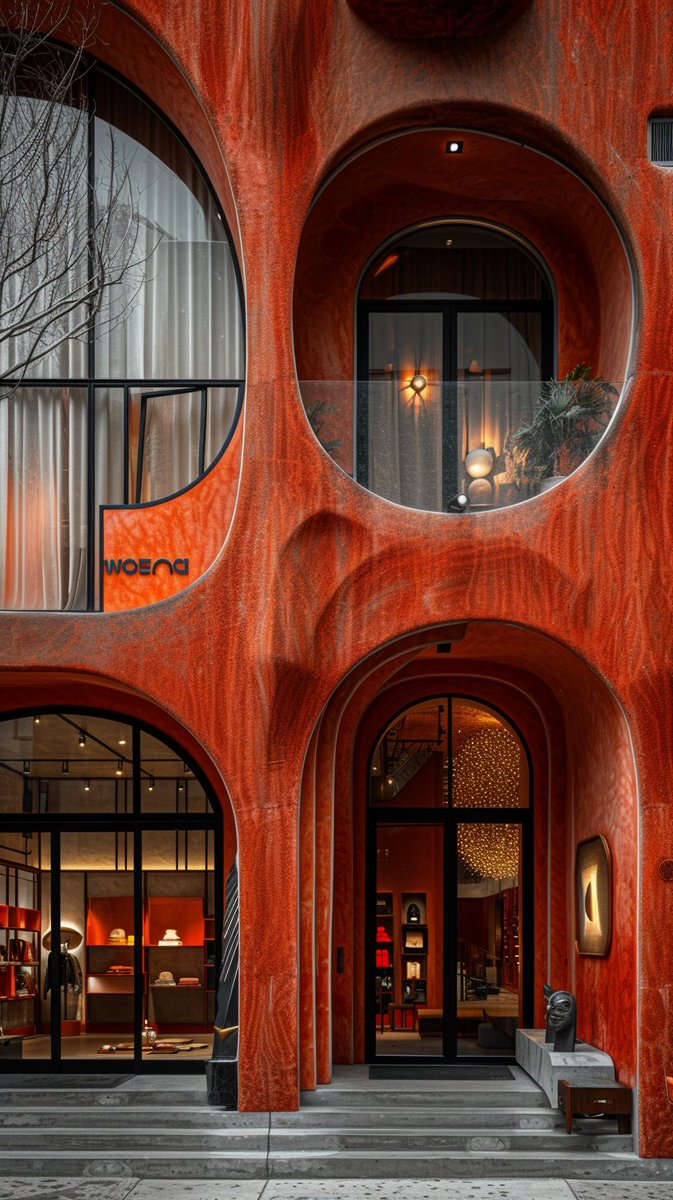 MastersNitish's tweet image. Titanium panels cascade and curve, capturing the essence of a vibrant palette. 

Reflecting hues of wine, burgundy reds, purples, and terracotta, they dance in the light, evoking a sense of elegance and dynamism.

#DynamicDesigns #ArchitecturalElegance #ColorfulCreations 🏗️🌈