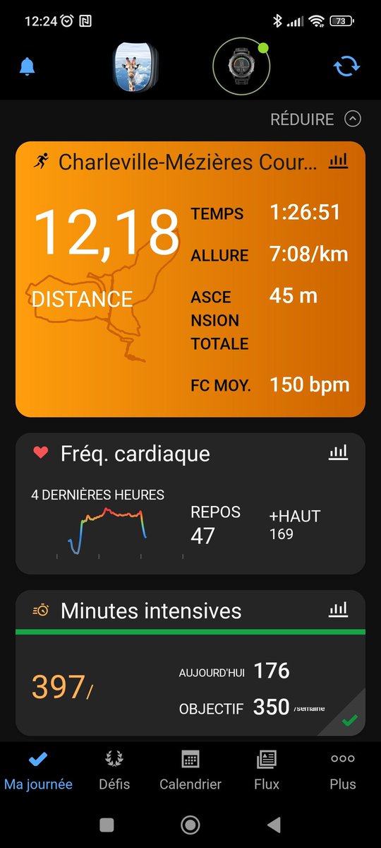 Pfff vraiment pas la forme mais bon c'est fait 🏃🏃tjrs ça de pris #runner