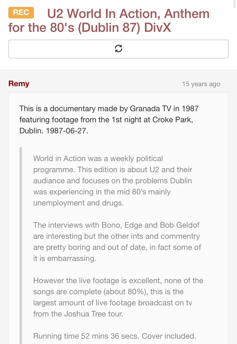 #WorldInAction 1987 

U2 - The Worlds Most Political Band

youtu.be/OTDHzsymuT8?si…