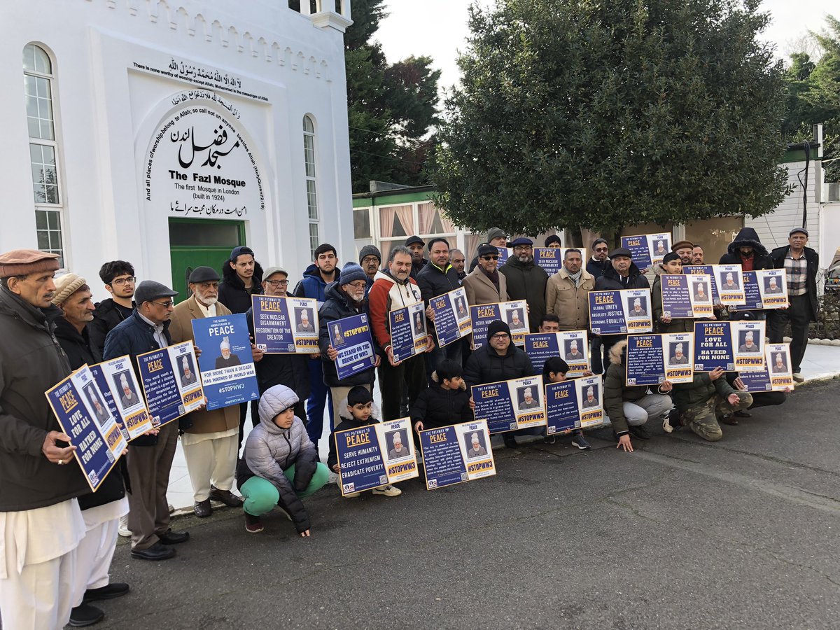 AMEA FAZAL REGION, stop WWW3 camping, Today AMEA Fazal Region gathered at Fazal Mosque to go for their #STOPWWW3 campaign